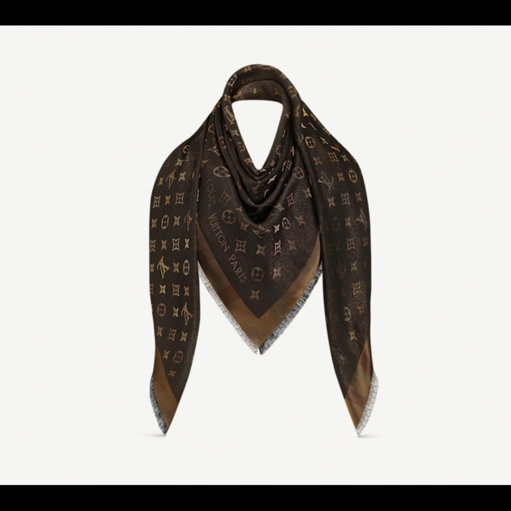 LV monogram shawl